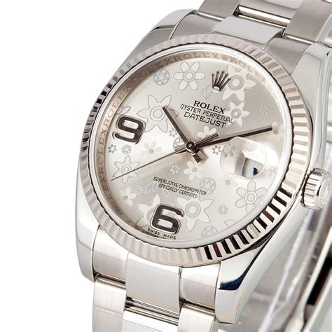 rolex flower dial datejust|rolex datejust 41 with diamonds.